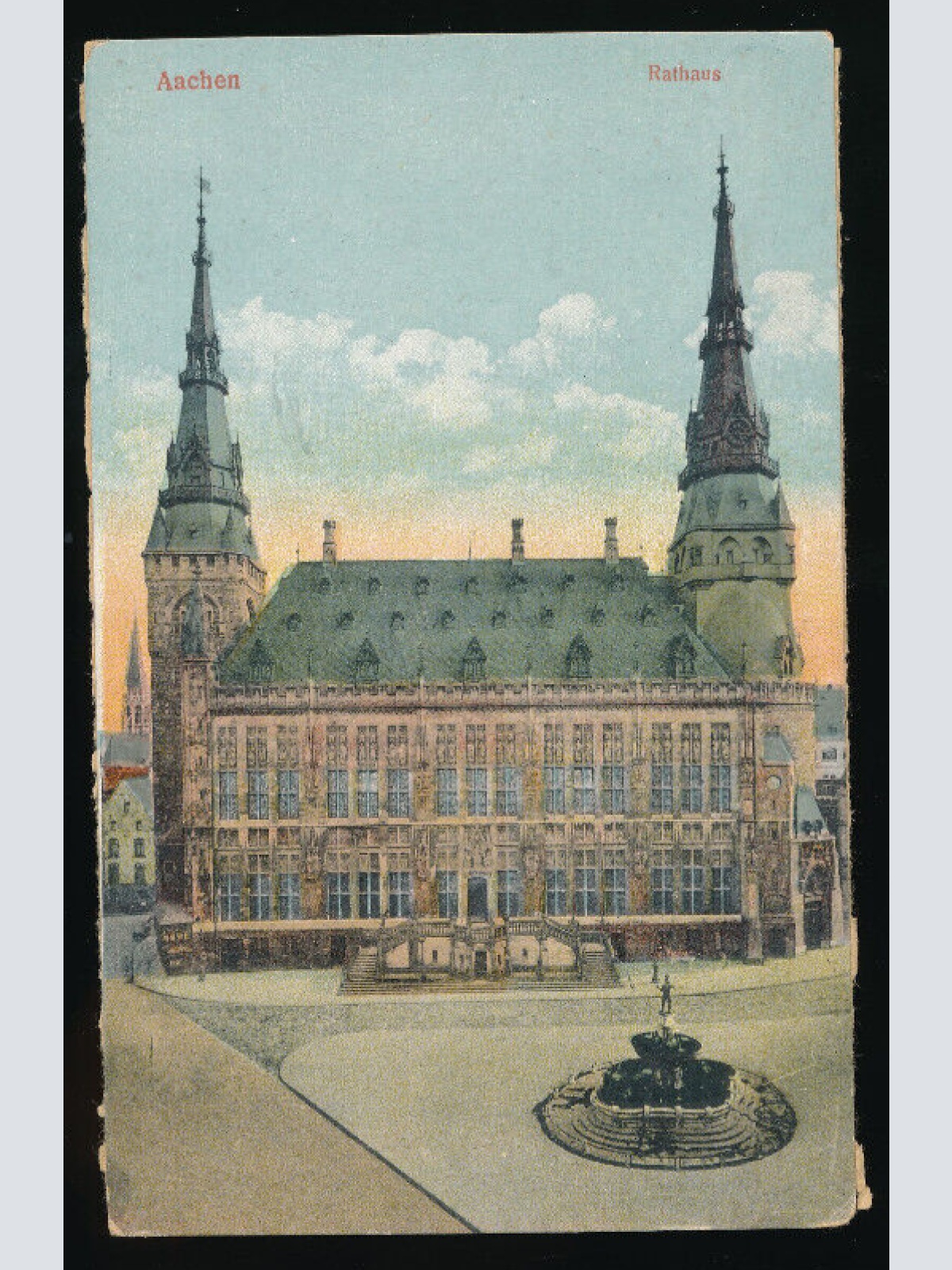 AK aus Aachen mit Rathaus N.R.W (4663)