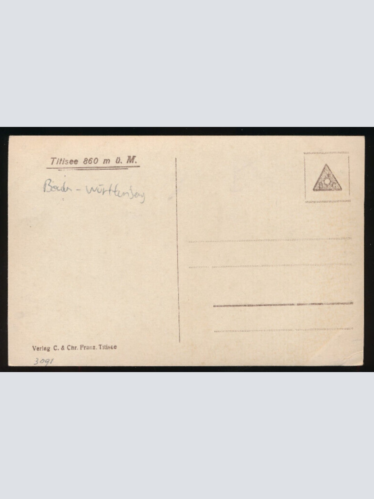 AK vom Titisee Schwarzwald mit Oldtimer Altes Auto Baden - Württemberg (4687)