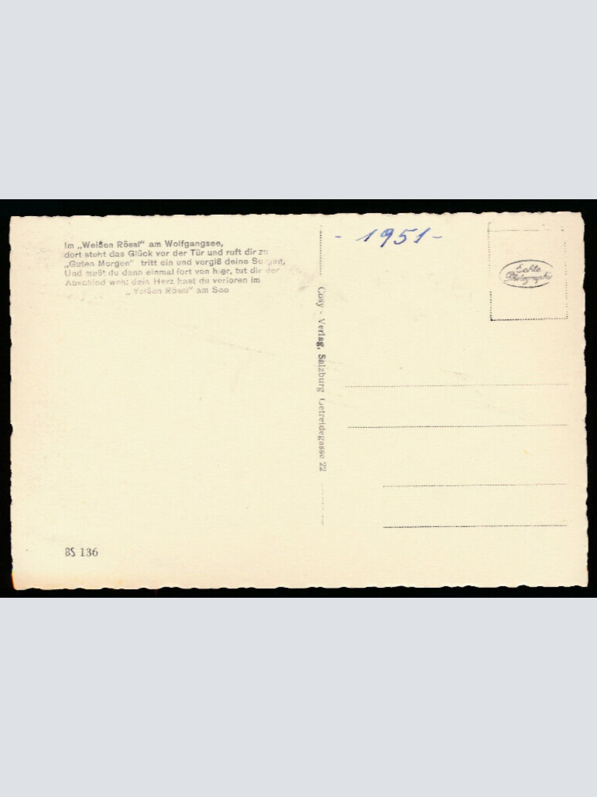 AK aus St.Wolfgang mit Weißes Rößl Oberösterreich (4136)