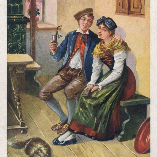 AK, O. Peter, Mädel ruck ruck ruck an meine grüne Seite (S472)