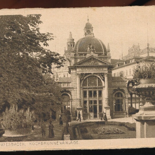 AK aus Wiesbaden Kochbrunnenanlage Hessen (4727)