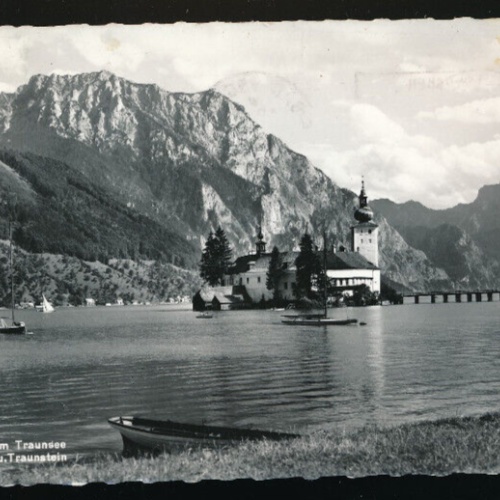 AK aus Gmunden am Traunsee mit Schloß Ort Oberösterreich (4729)