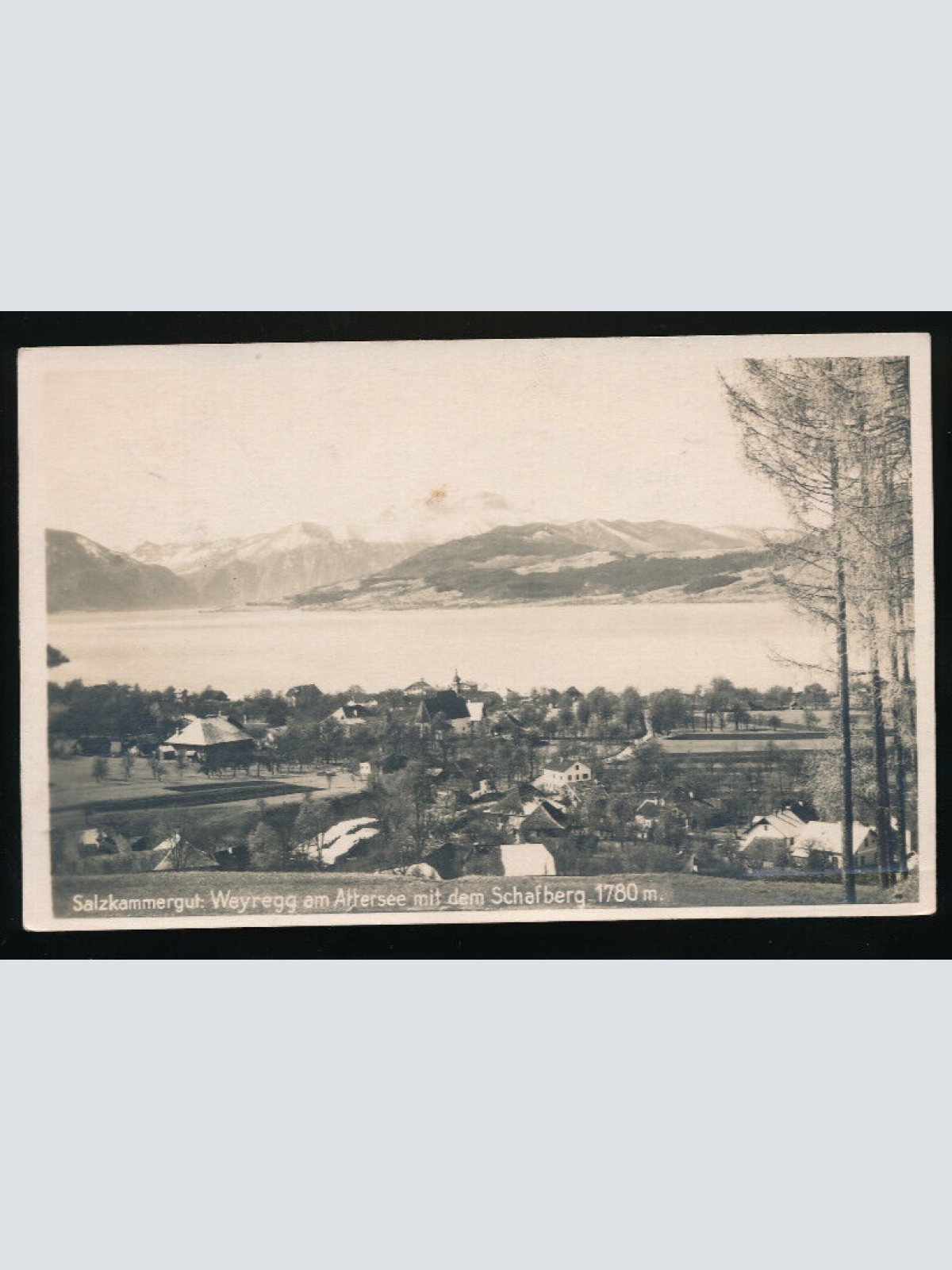 AK aus Weyregg am Attersee mit Schafberg Oberösterreich (4733)