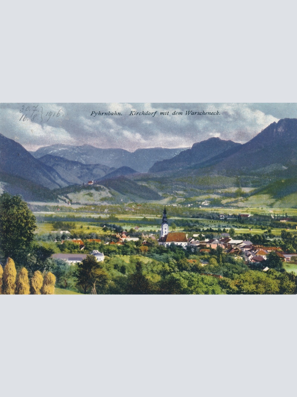 AK, Pyhrnbahn, Kirchdorf mit dem Warscheneck, Oberösterreich  (S448)