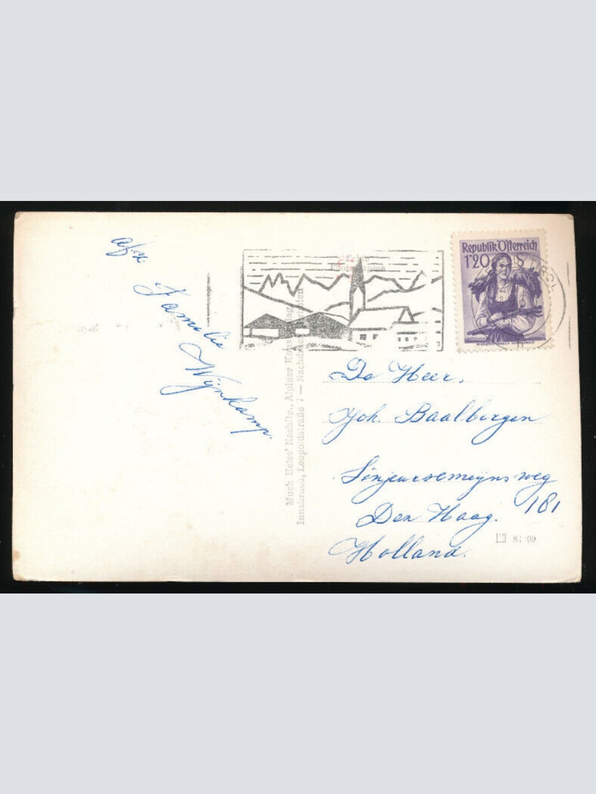 AK aus Seefeld mit Oldtimer Alte - Autos Tirol (4437)