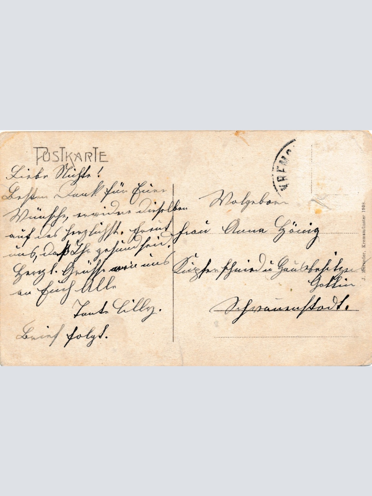 AK, Guntherteich und Denkmal, Kremsmünster, Oberösterreich  (S446)