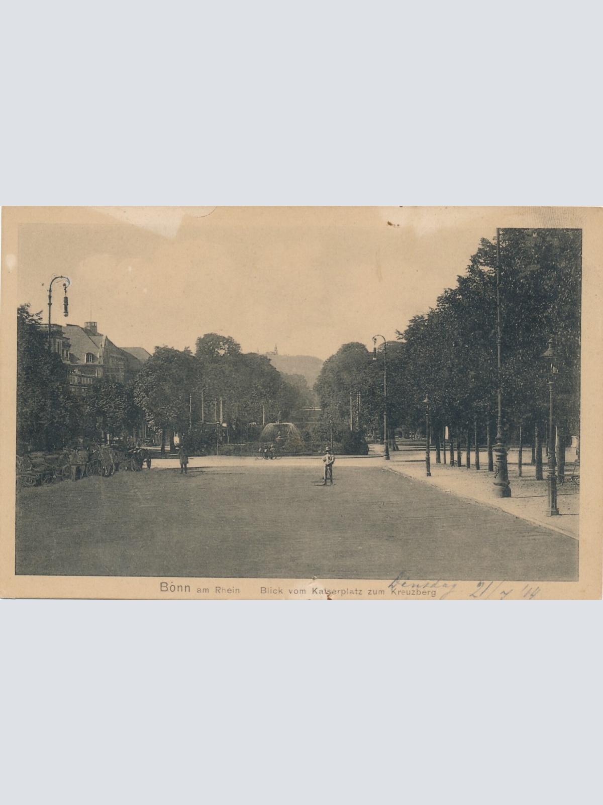 AK, Bonn am Rhein, Blick vom Kaiserplatz zum Kreuzberg, Deutschland (S438)