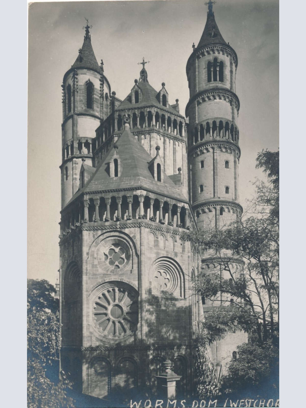 AK, Worms Dom, Westchor, Rheinland-Pfalz, Deutschland (S440)