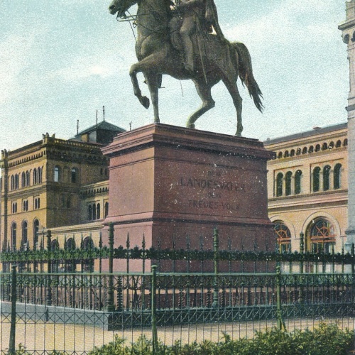 AK, Hannover-Ernst-August-Denkmal, Niedersachsen, Deutschland (S442)