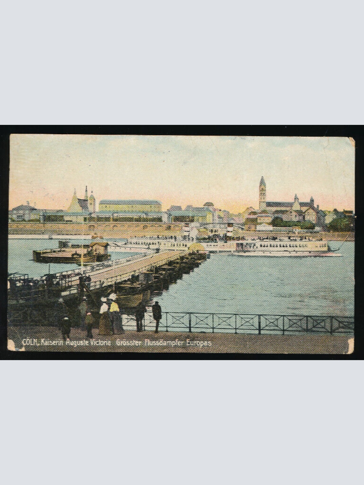 AK aus Köln - Cöln mit Flussdampfer Nordrhein - Westalen (4699)