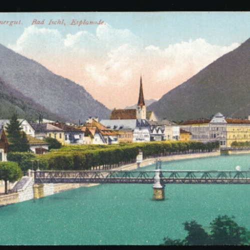 AK aus Bad Ischl Esplanade Oberösterreich (4486)