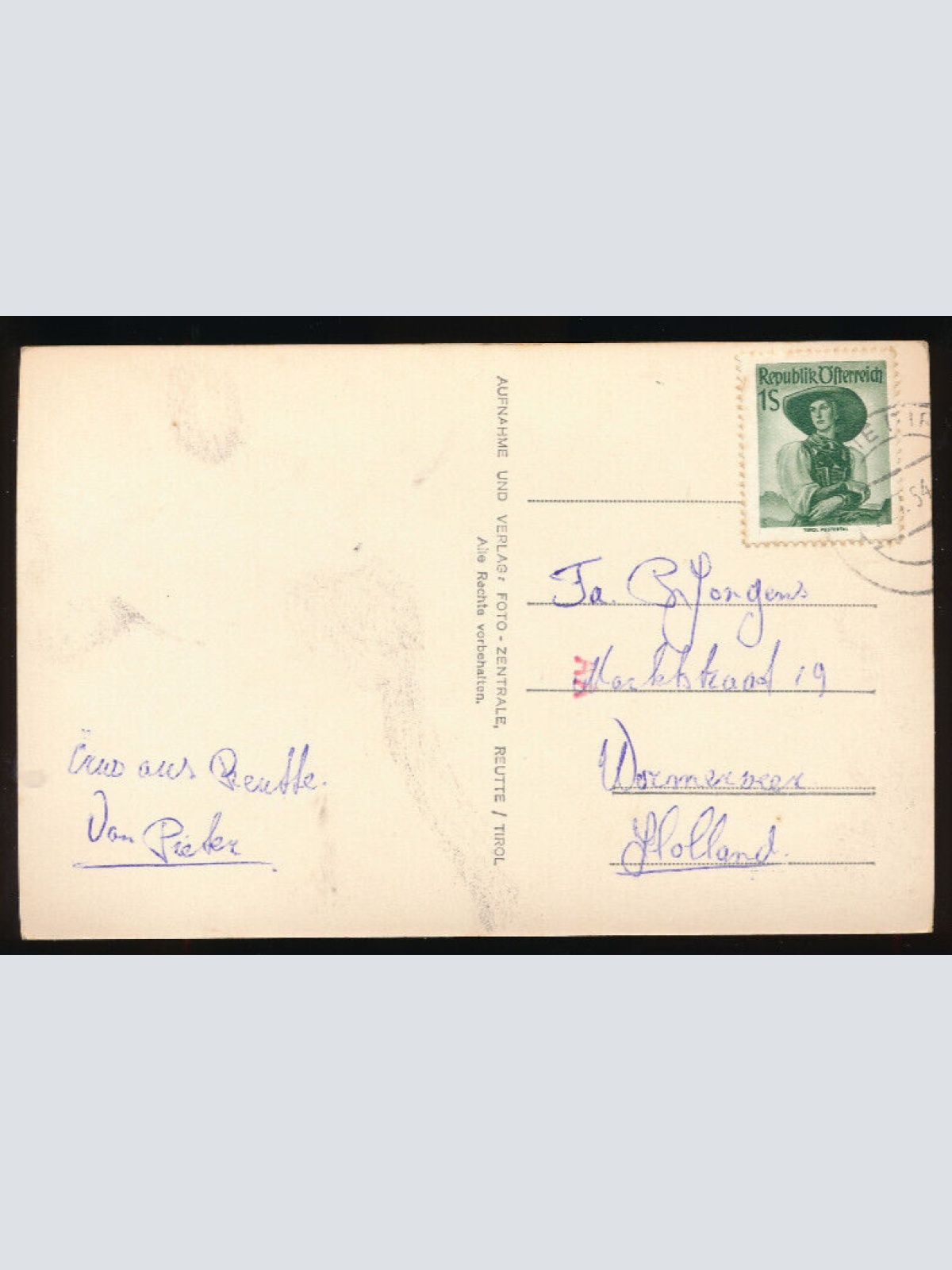 AK aus Reutte in Tirol (4496)