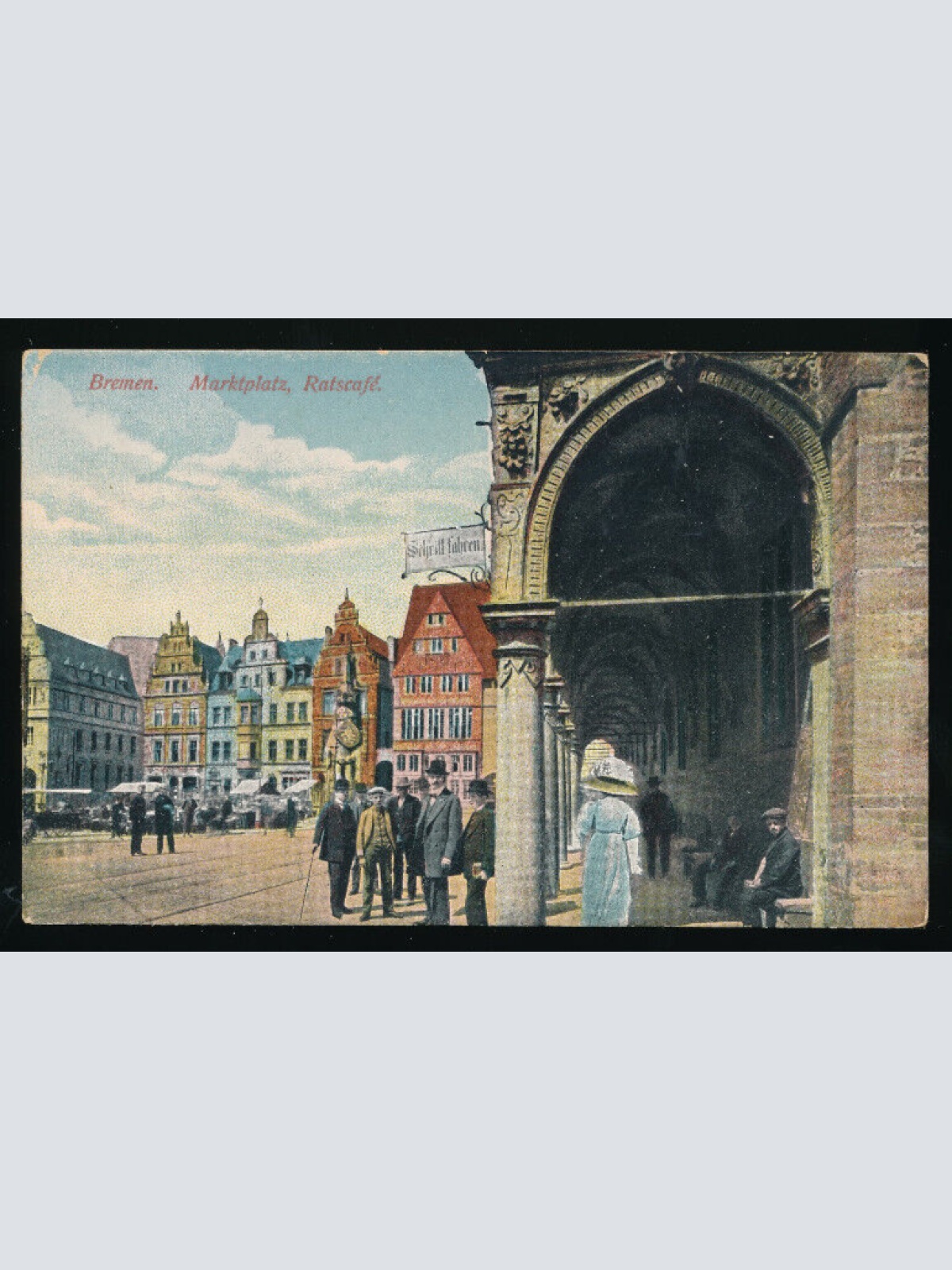 AK aus Bremen Marktplatz Ratscafe Bremen (4564)