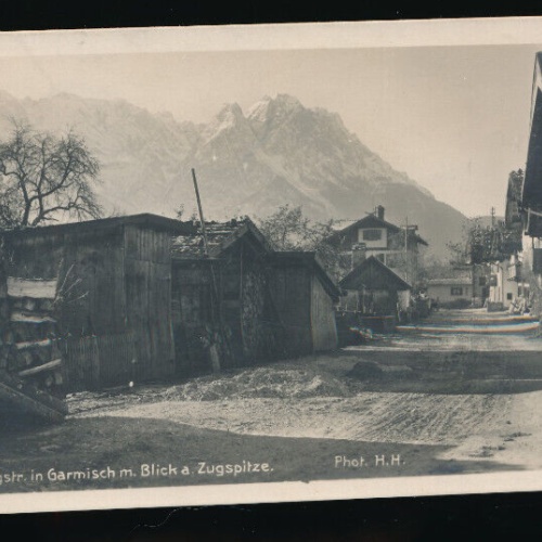 AK aus Garmisch Frühlingsstrasse Bayern (4530)