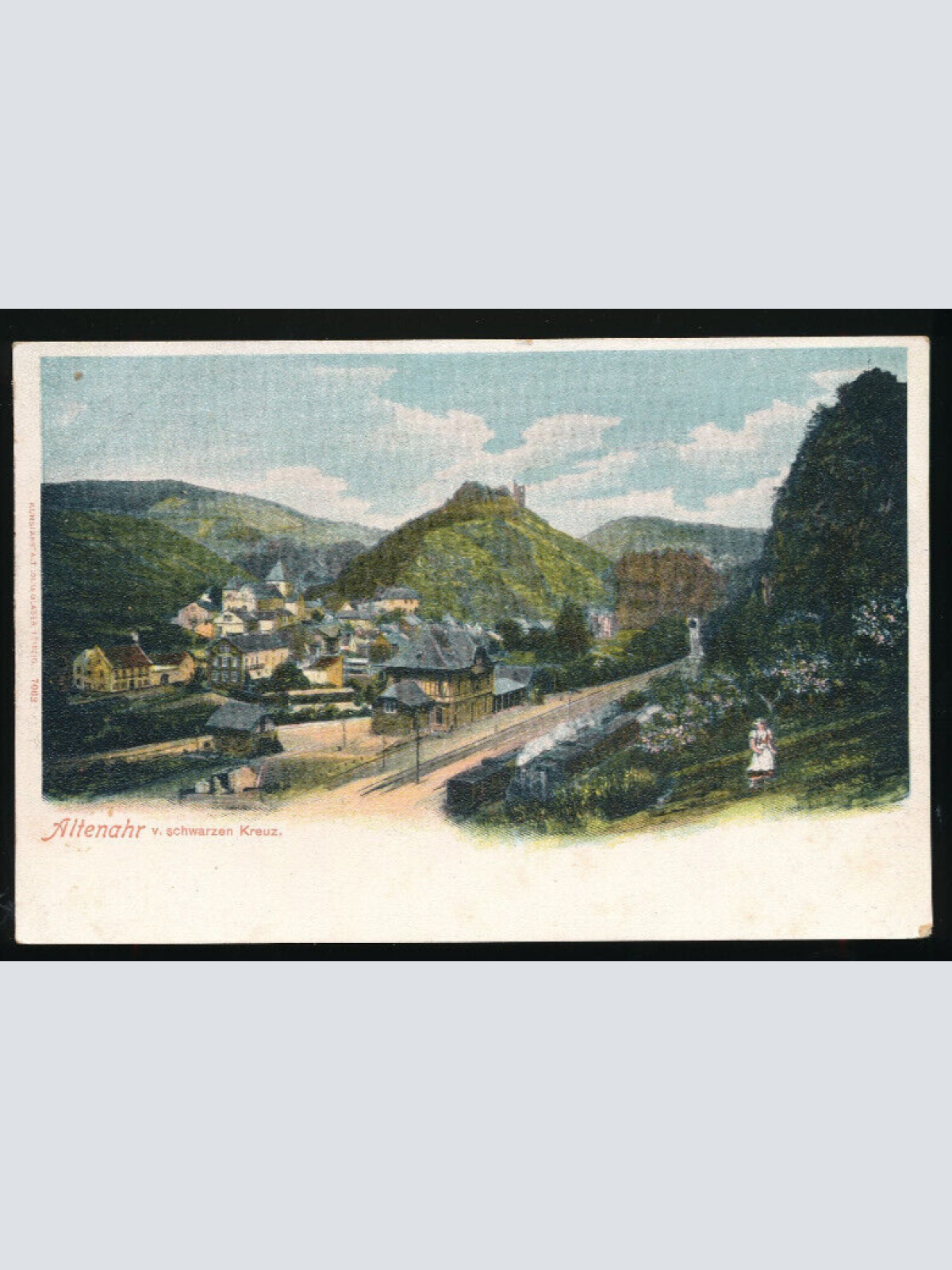 AK aus Altenahr mit Bahnhof Rheinland - Pfalz (4538)