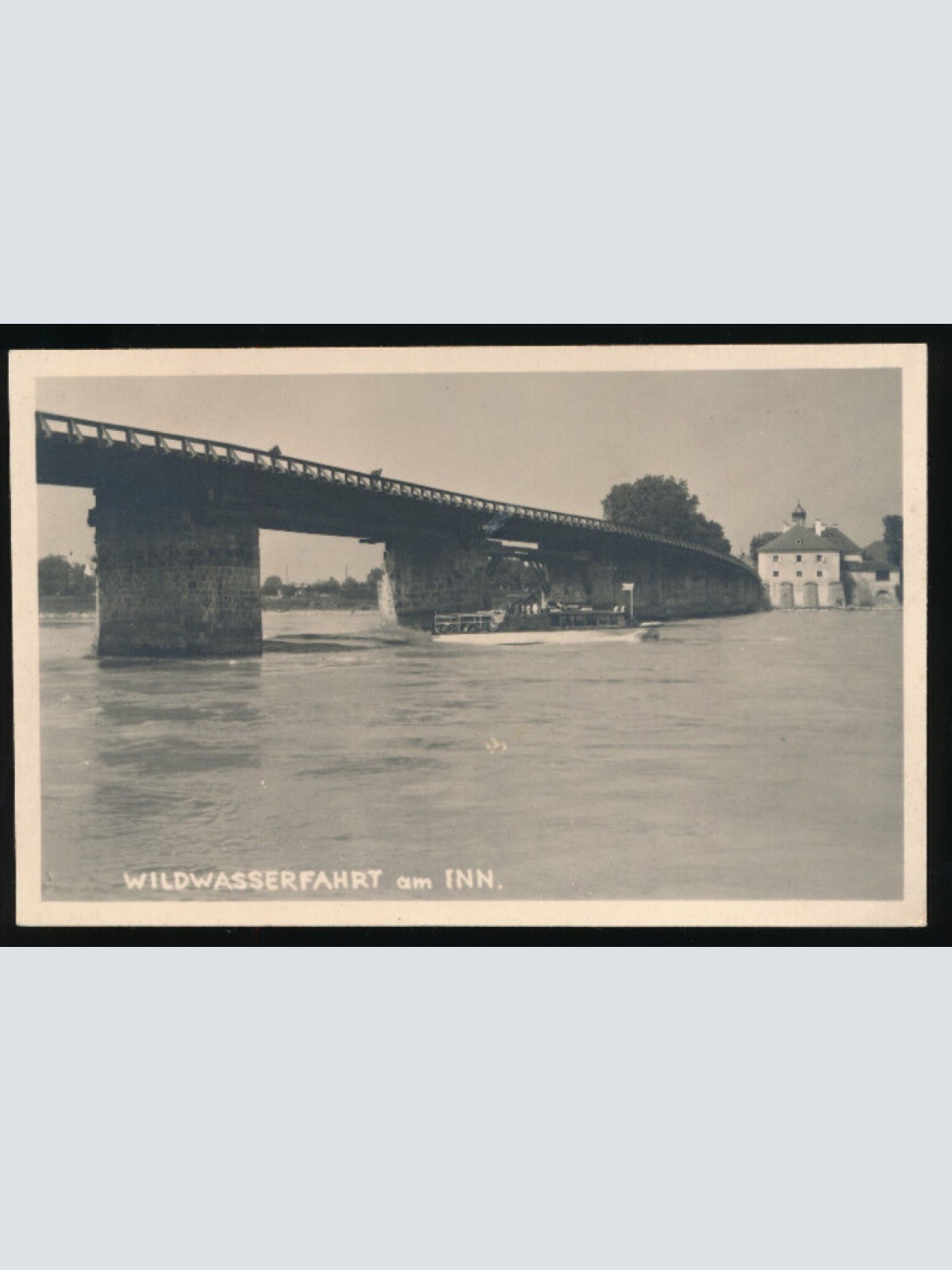 AK von einer Wildwasserfahrt am Inn Oberöstereich (4208)