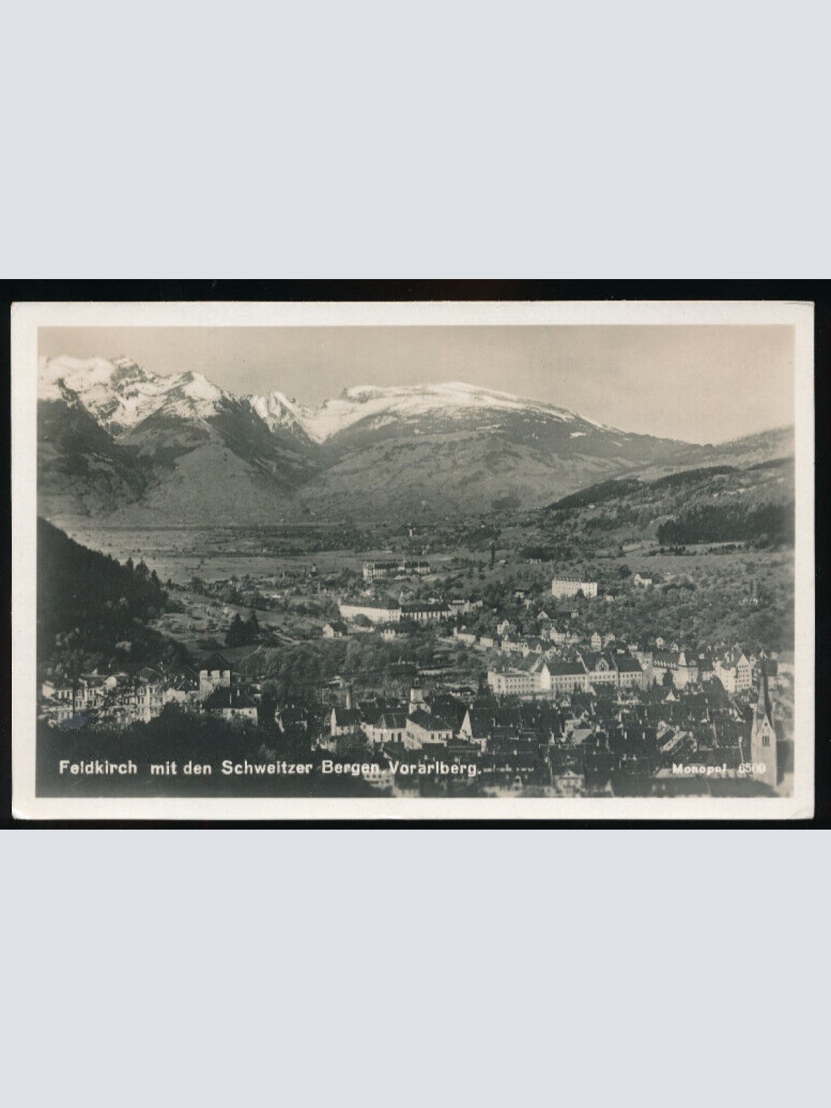 AK aus Feldkirch mit den Schweizer Bergen Vorarlberg (4480)