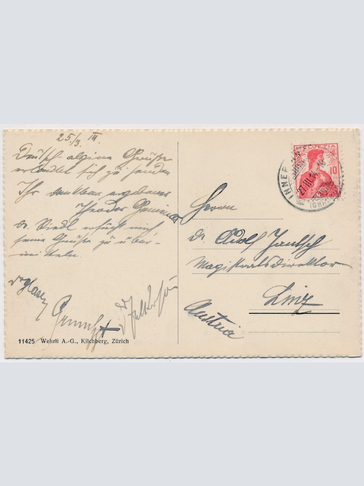 AK, Arosa gegen Furkahorn und Pass, Schweiz (S660)