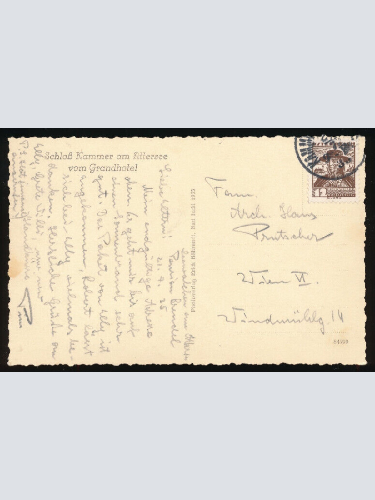 AK aus Kammer am Attersee mit Schloß Kammer Oberösterreich (4879)