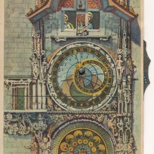 AK, Praha, Staromestsky orloj, Tschechien, Mechanische Karte (S602)