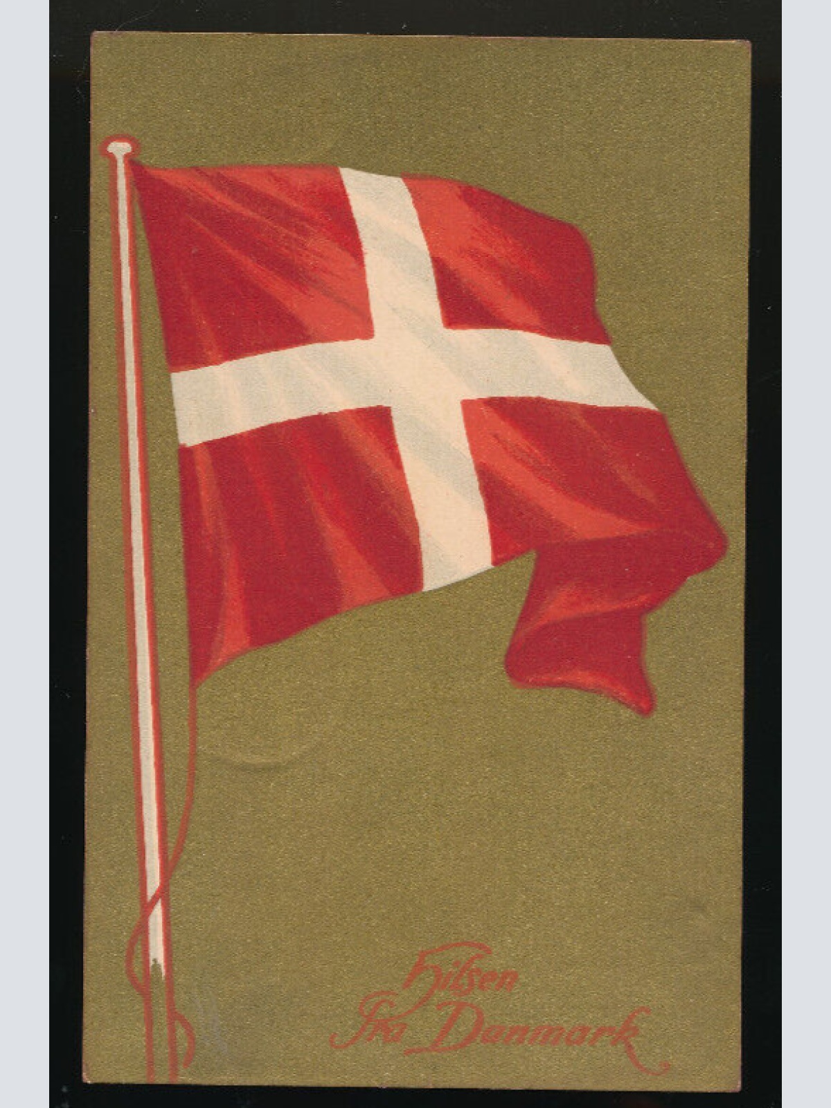 AK von der Dänemark Flagge - Flags Danmark  (4883)