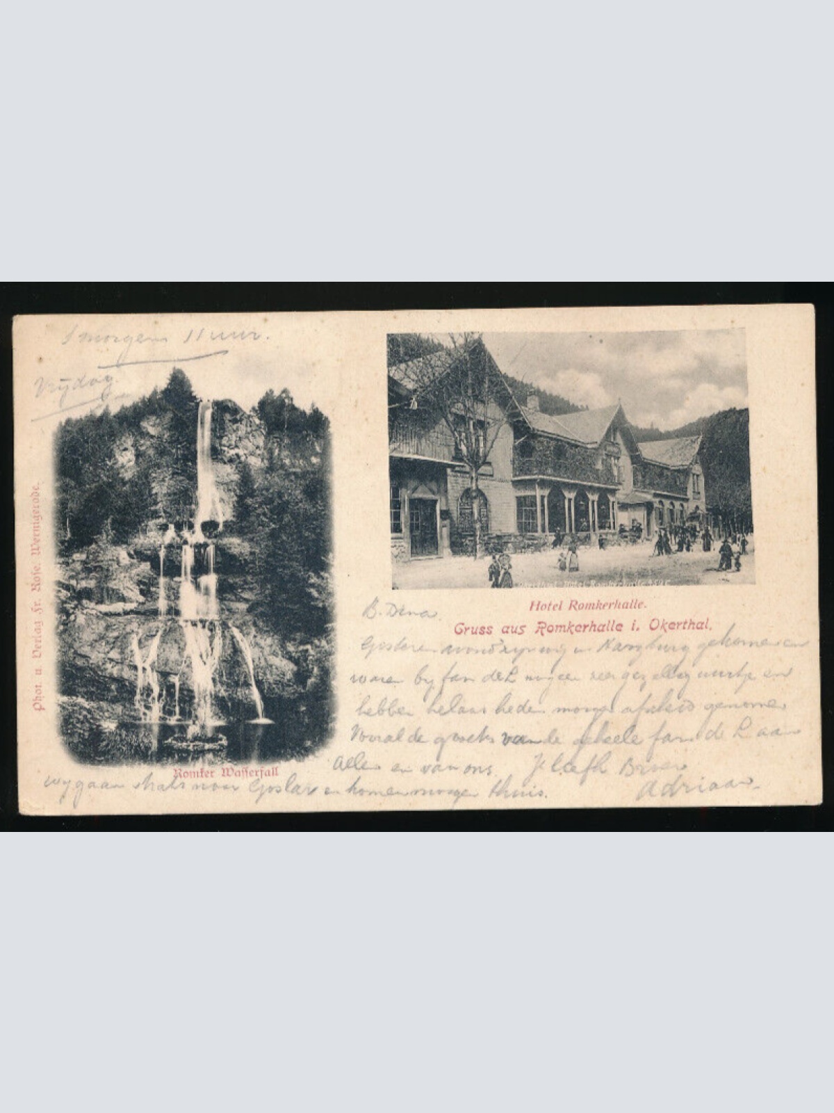 AK gruss aus Romkerhalle i. Okerthal mit Hotel Romkerhalle Niedersachsen (4519)