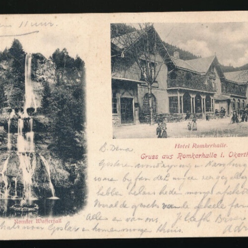 AK gruss aus Romkerhalle i. Okerthal mit Hotel Romkerhalle Niedersachsen (4519)