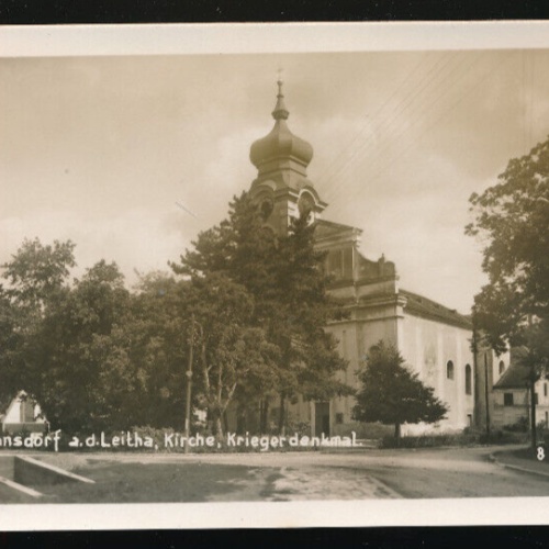 AK aus Trautmannsdorf an der Leitha mit Kirche Niederösterreich (4778)