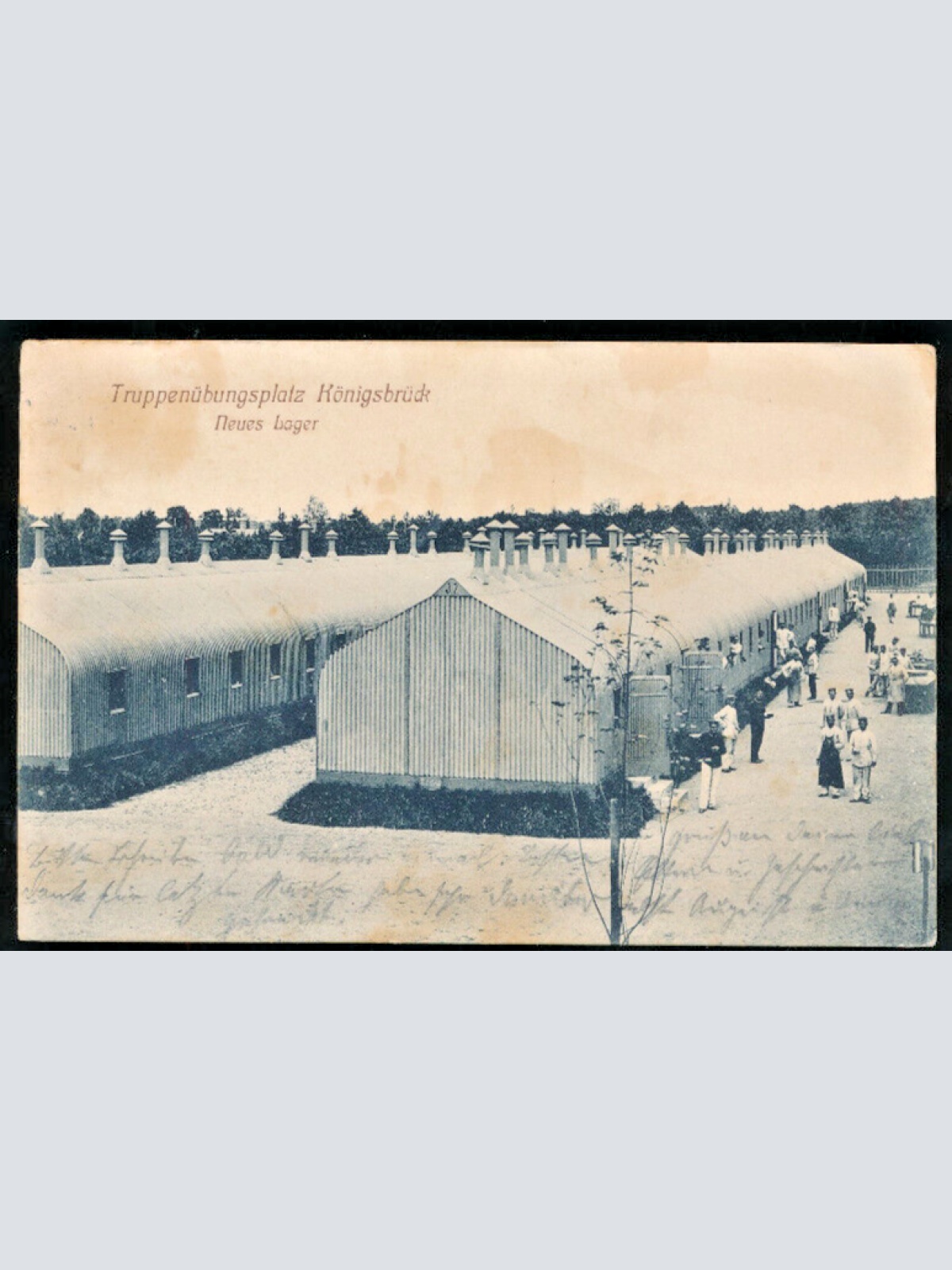 AK vom Truppenübungsplatz Königsbrück neues Lager Sachsen (4522)