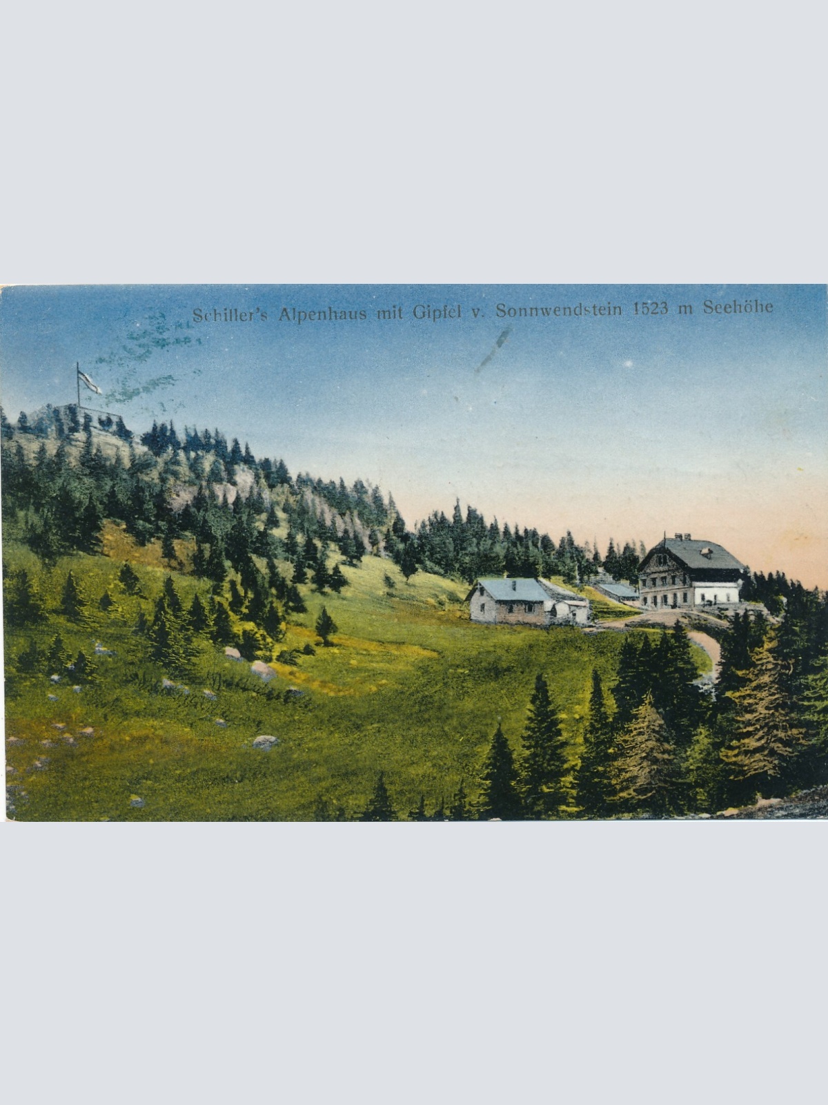 AK, Schiller's Alpenhaus mit Gipfel v. Sonnwendstein, Semmering (S802)