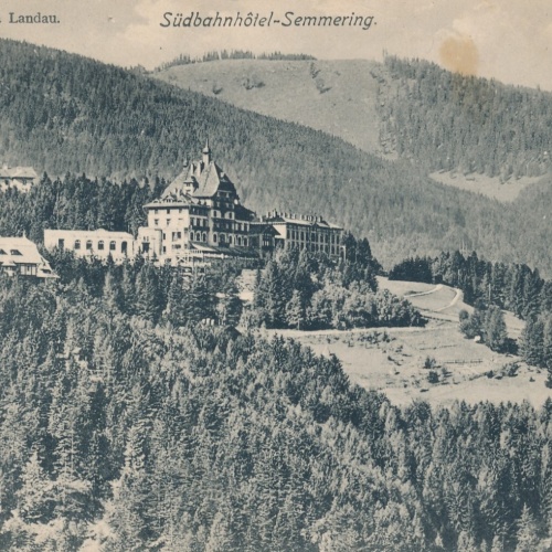 AK, Südbahnhotel - Semmering, Waldhof, Villa Landau, Niederösterreich (S806)
