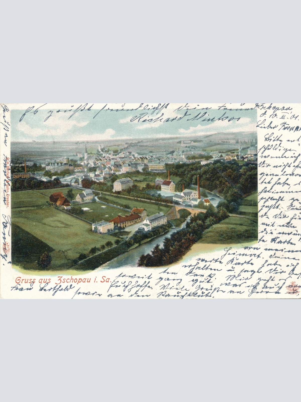 AK, Gruß aus Zschopau in Sachsen, Deutschland (S496)