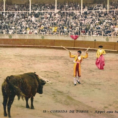 AK, Corrida de Toros - Appel aux banderilles , Stierkampf (S823)