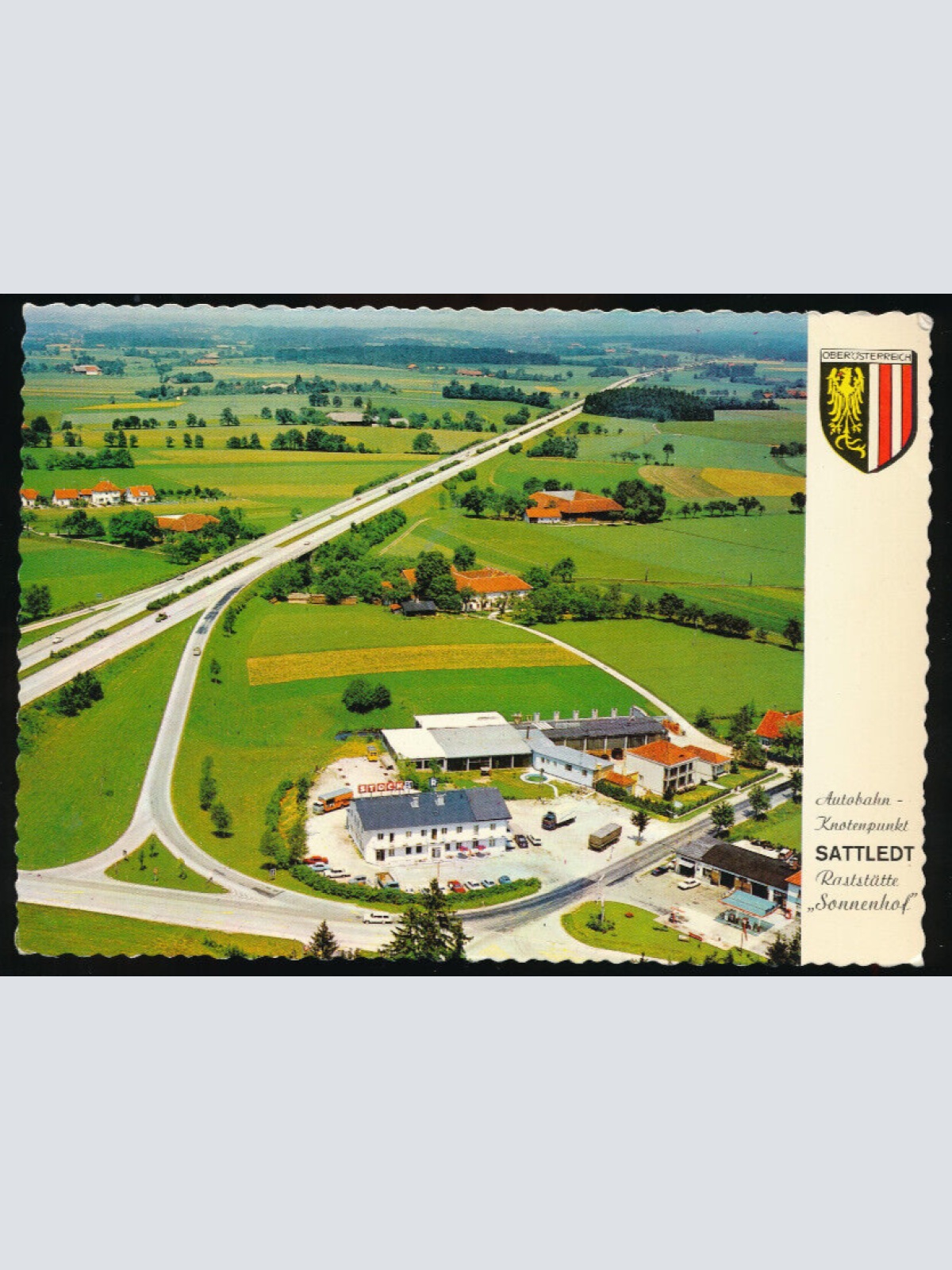 AK aus Sattledt mit Raststätte Sonnenhof Oberösterreich (4754)