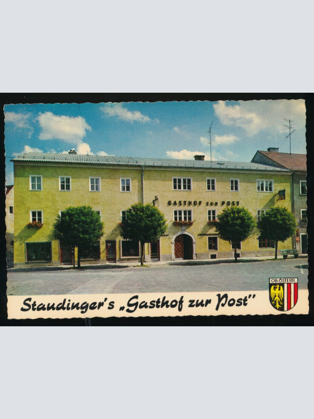 AK aus Bad Wimsbach Neydharting mit Gasthof zur Post Oberösterreich (4755)