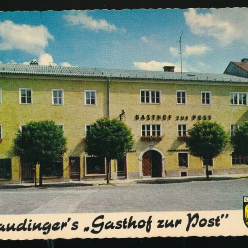 AK aus Bad Wimsbach Neydharting mit Gasthof zur Post Oberösterreich (4755)