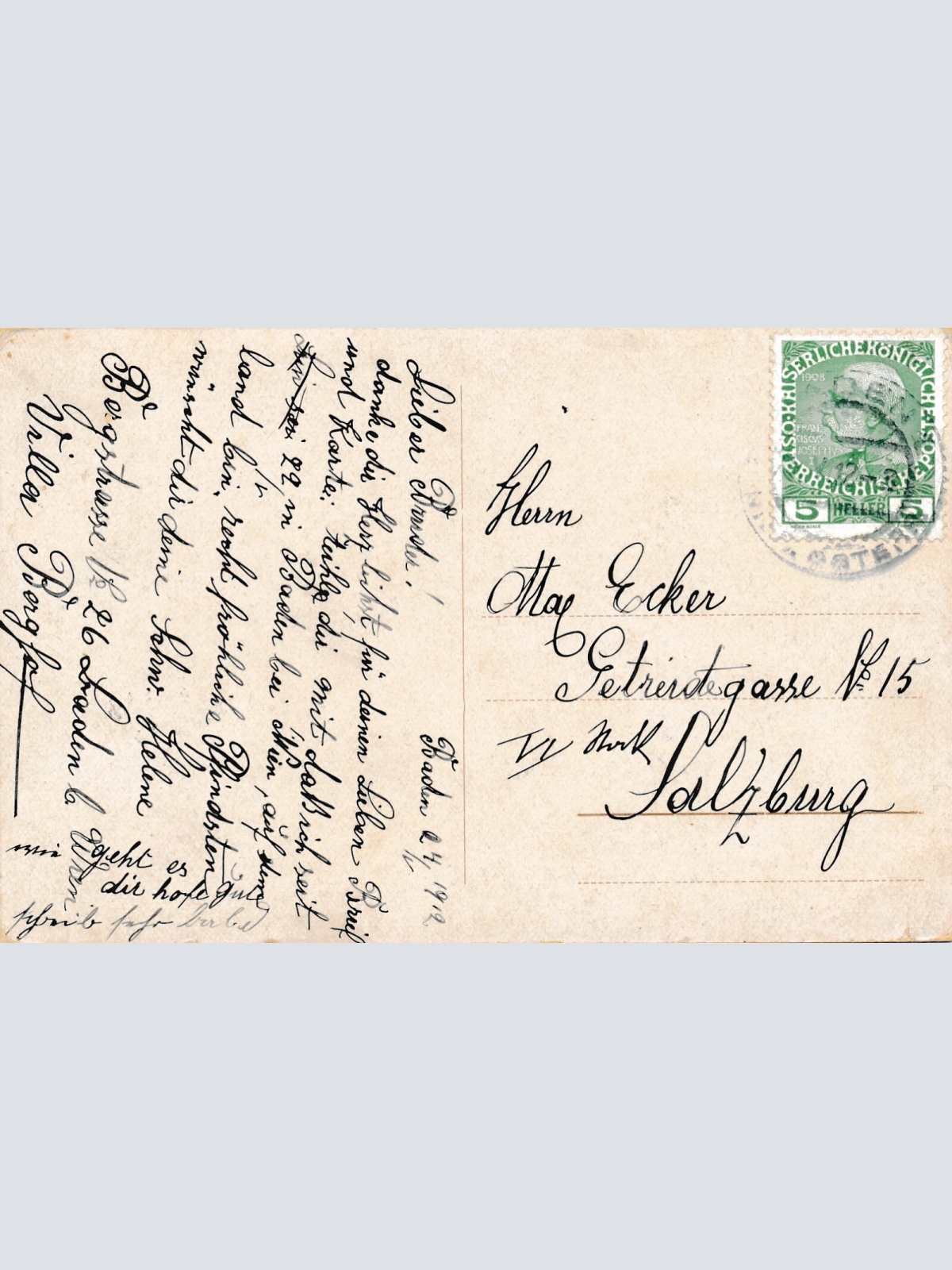 AK, Baden bei Wien, Schloss Weilburg mit Ruine Rauheneck, Niederösterreich(S746)