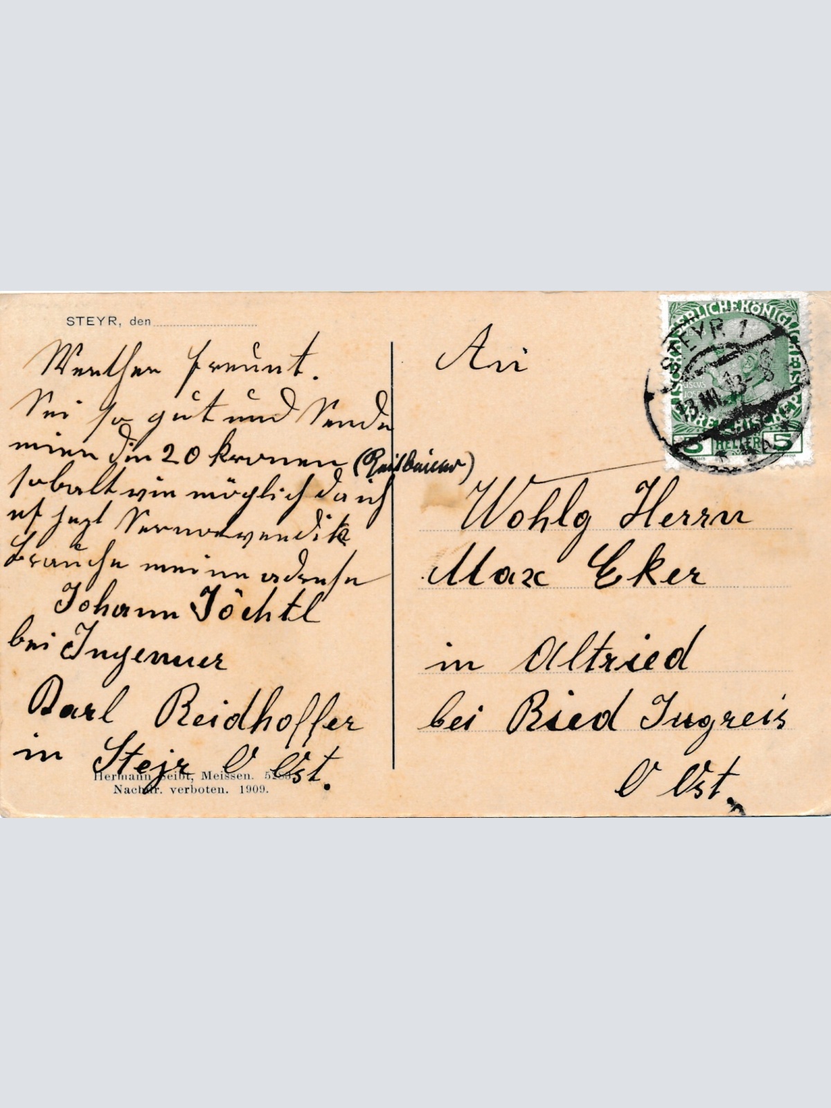 AK, Steyr, Oberösterreich, Zusammenfluss der Enns und Steyr (S747)