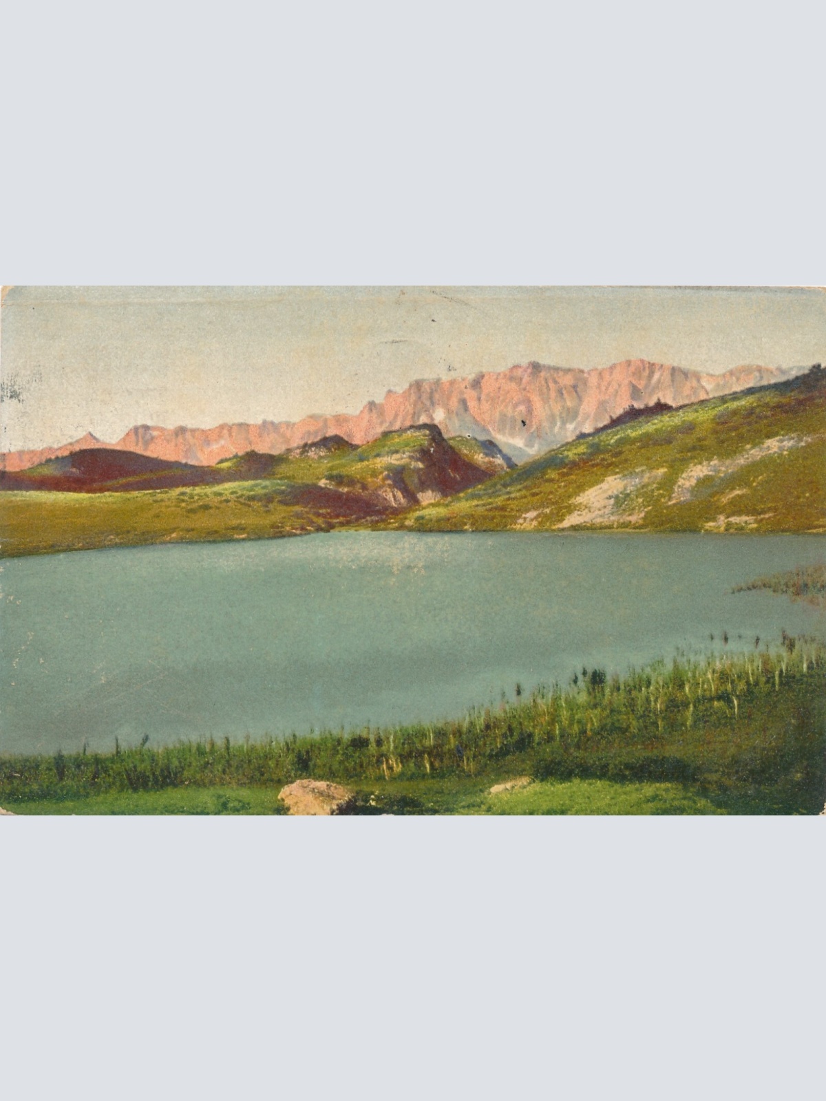 AK, Gastein, Oberer Paarsee, mit Hochkönig u. steinernes Meer, Salzburg (S749)