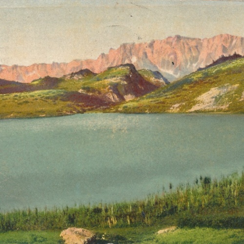 AK, Gastein, Oberer Paarsee, mit Hochkönig u. steinernes Meer, Salzburg (S749)