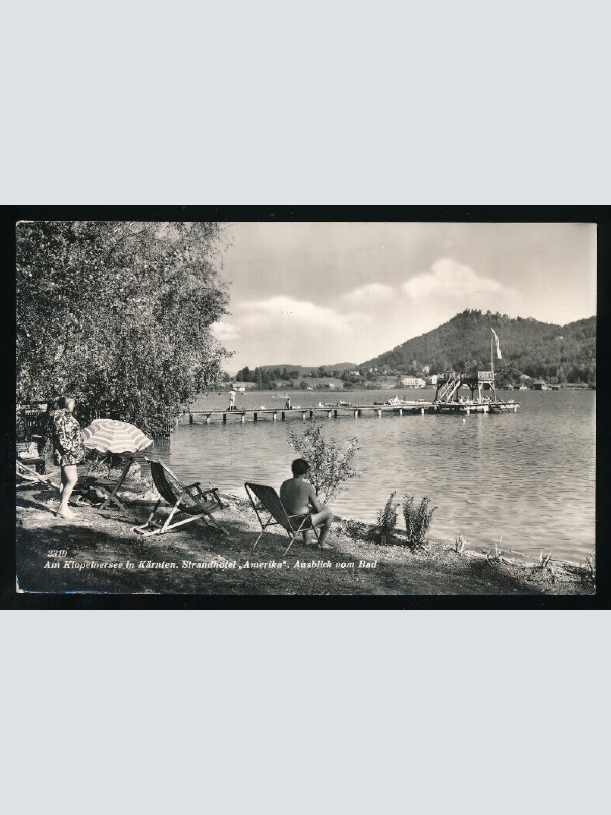 AK am Klopeinersee mit Strandhotel Amerika Kärnten (5017)