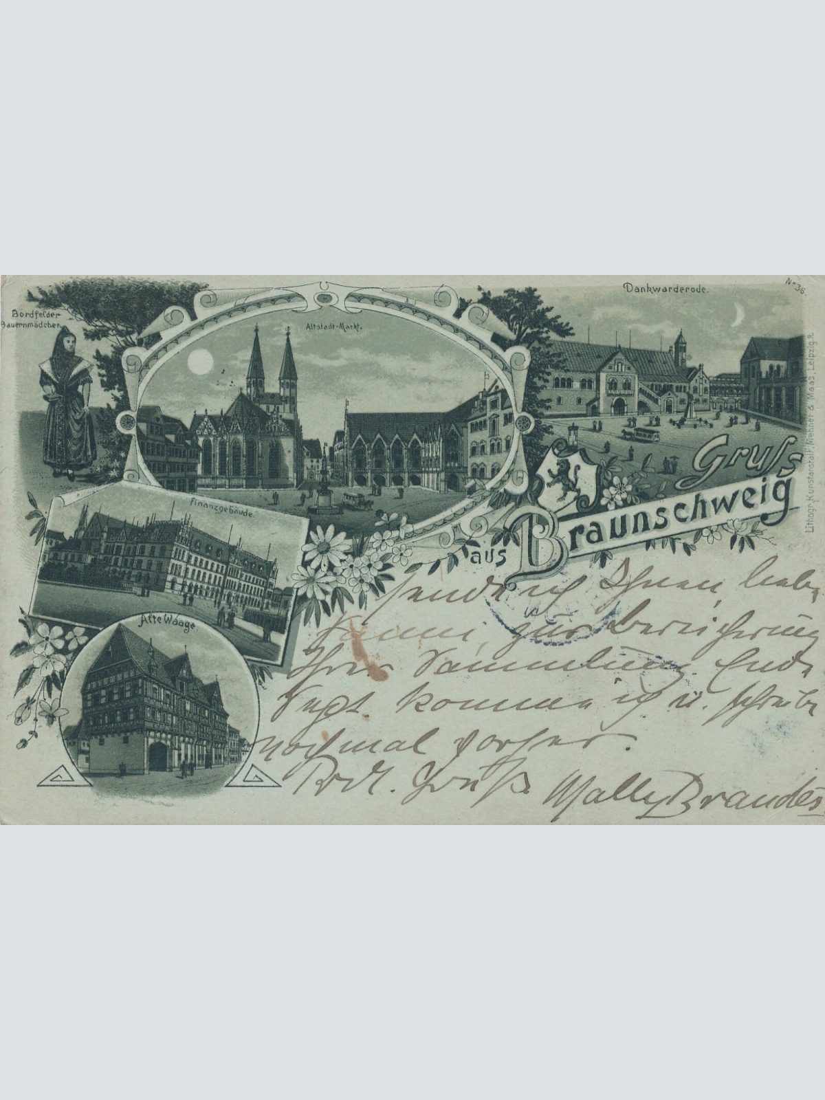 AK, Gruß aus Braunschweig, Niedersachsen, Deutschland (S508)