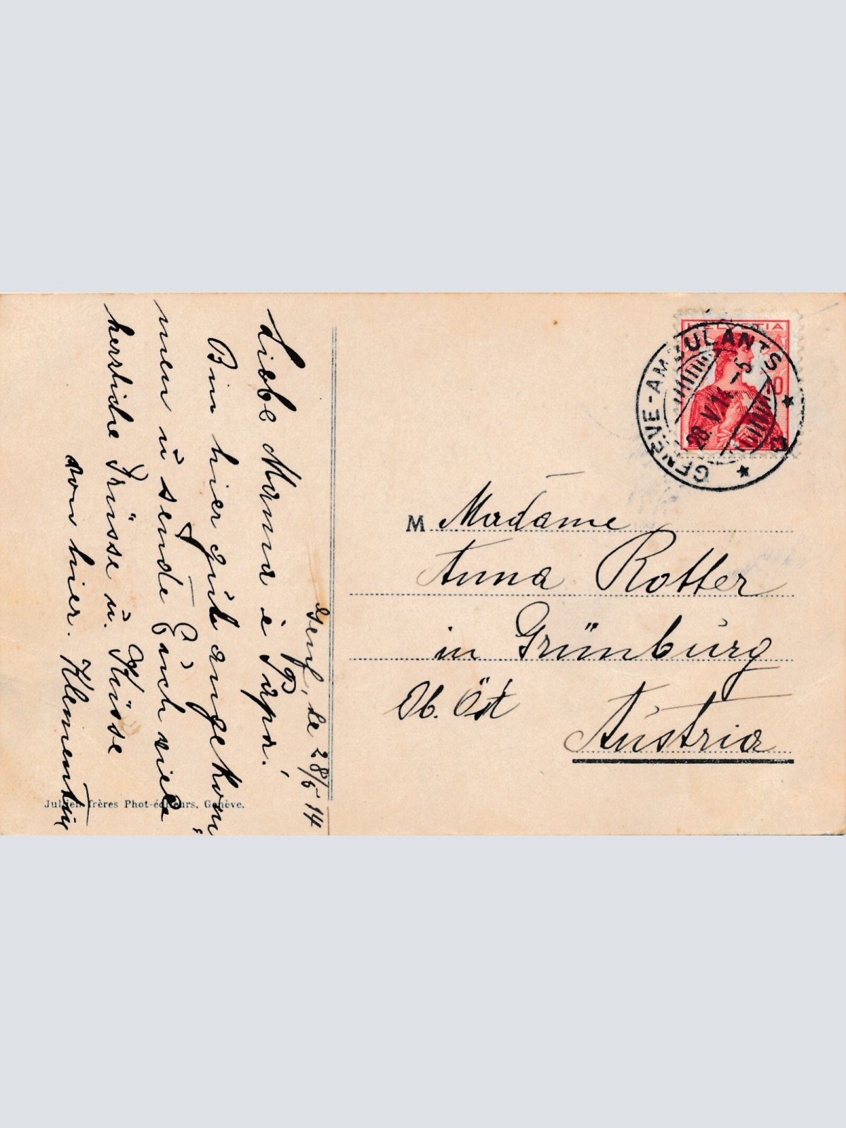 AK, Genf, Schweiz, Geneve la Nuit (S776)