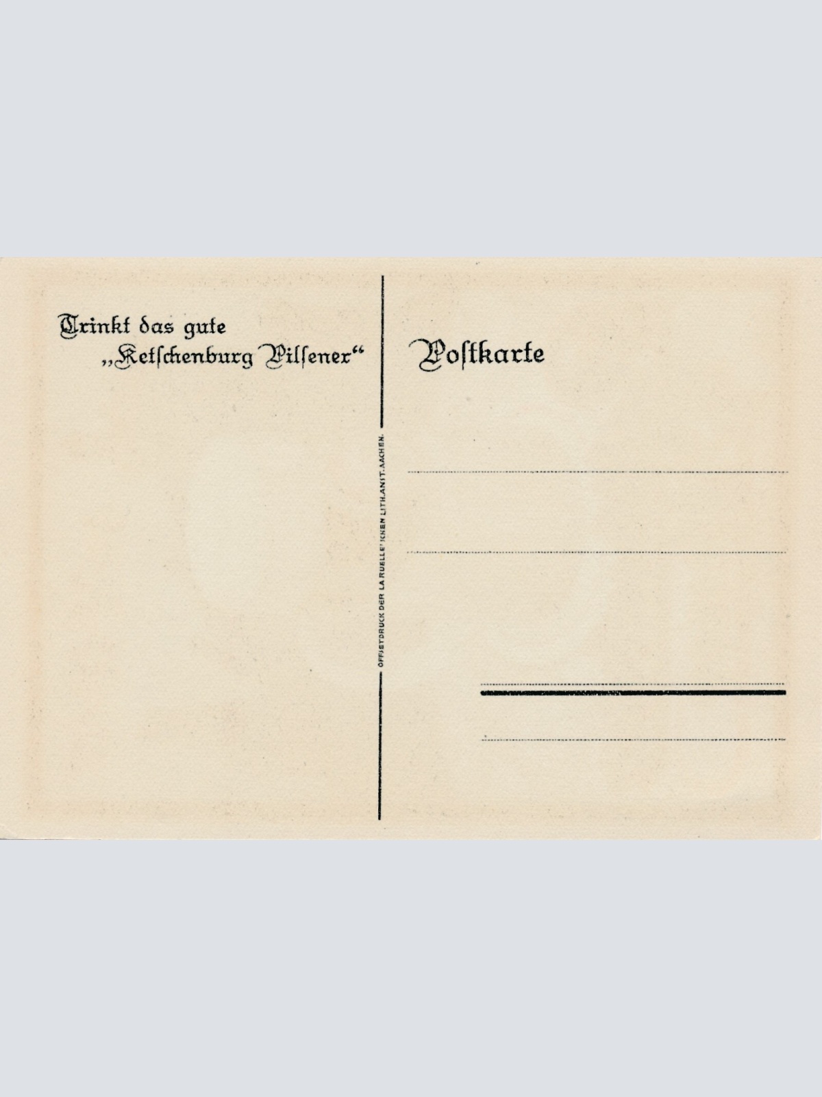 AK, Trinkt das gute Ketschenburg Pilsener, Reklame (S899)