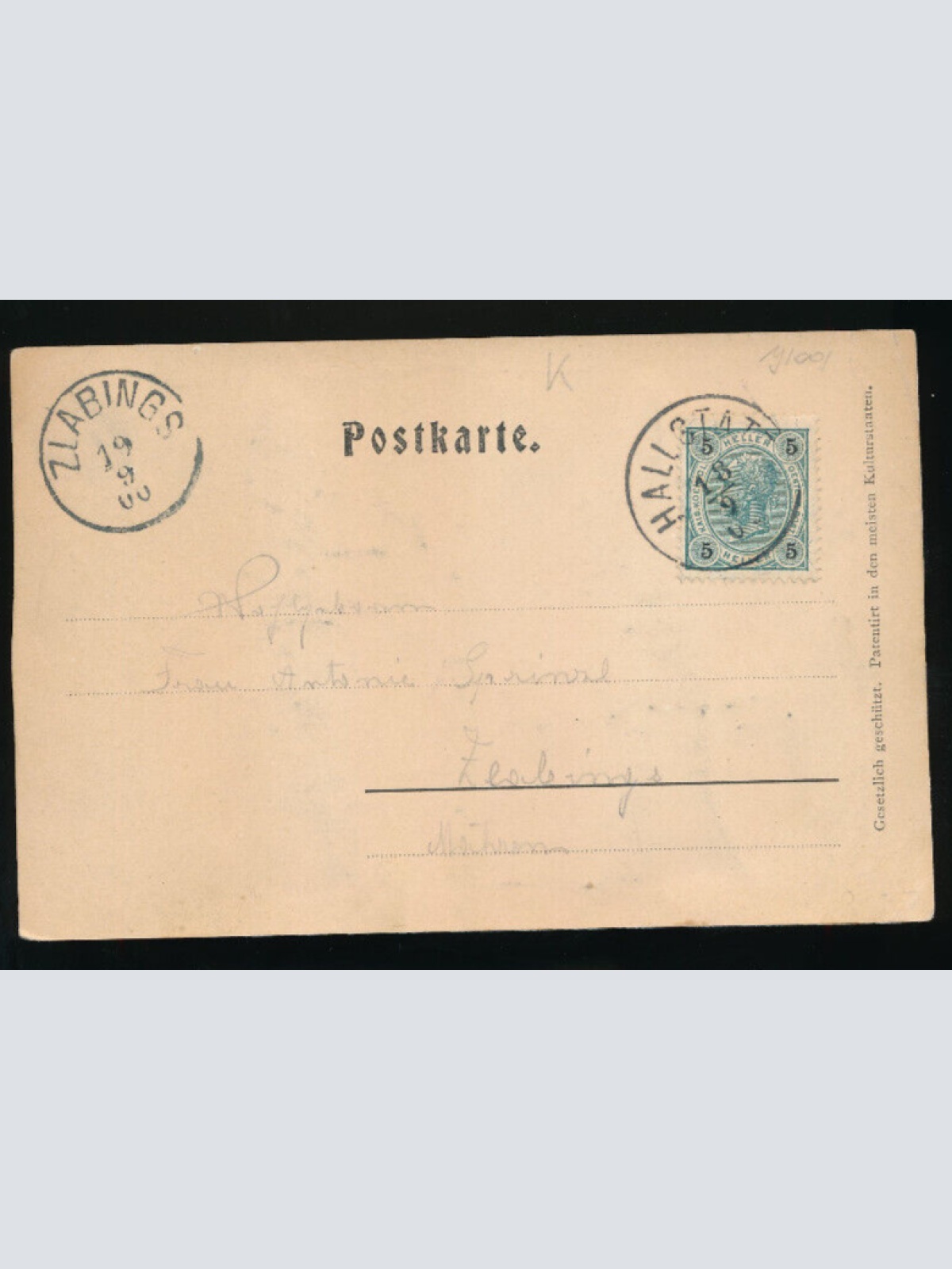 Relief-Karte aus Hallstatt Oberösterreich (5087)