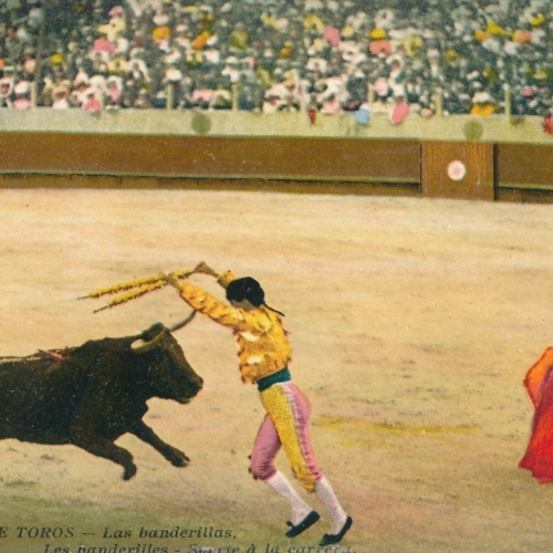 AK, Corrida de Toros, las banderillas, Stierkampf (S826)