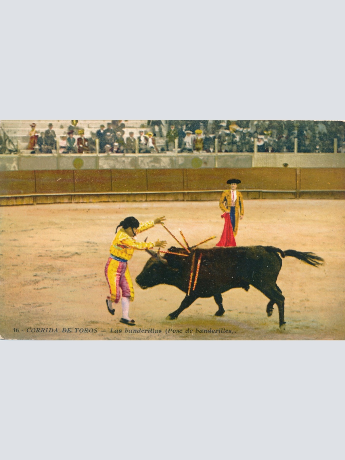 AK, Corrida de Toros, las banderillas, Stierkampf (S827)