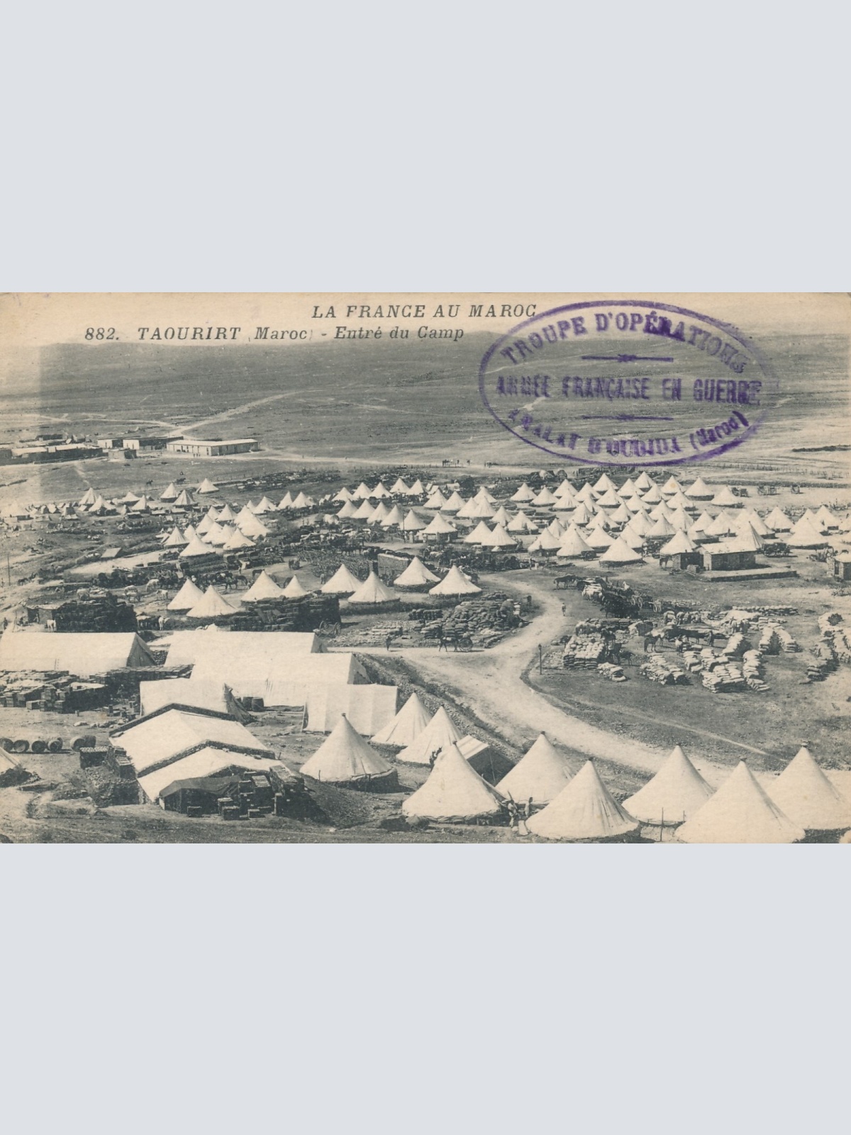 AK La France au Maroc, Taourirt, Entre du Camp (S663)