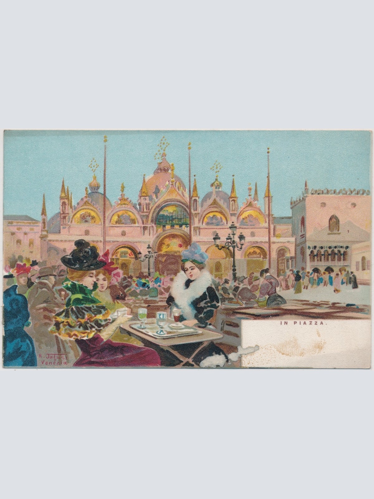 AK, Venezia, Italien, in Piazza (S711)