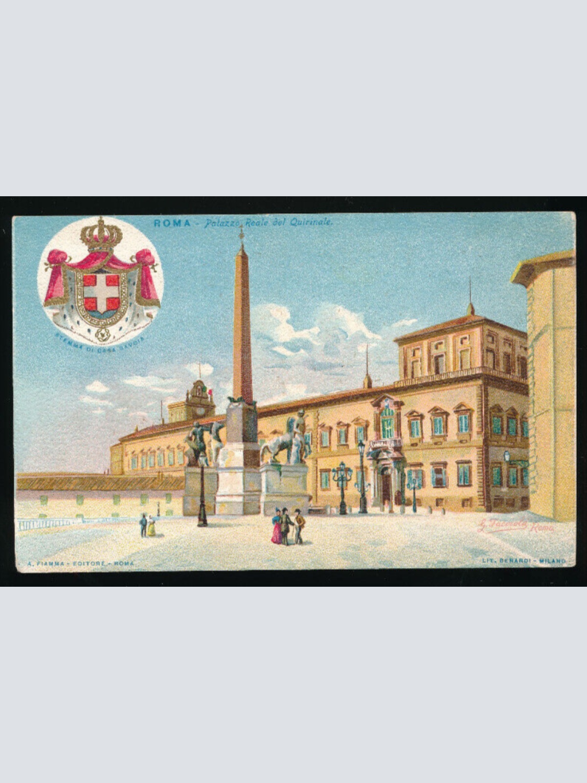 Litho - Karte aus Roma - Rom Italien (4933)